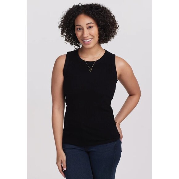 BNWT Green Woolx Raegan Ribbed tank Top - Size Medium - Picture 3 of 5